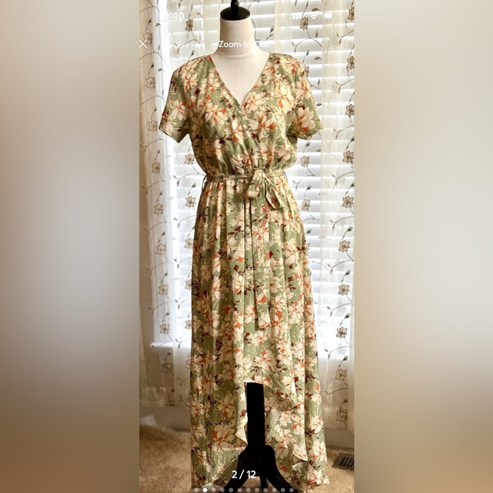 Very Lovely Staccato Hi-Low dress size L Great Colors! - Picture 2 of 12